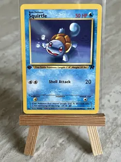 Pokemon TCG Squirtle 68/82 1st Edition Team Rocket (English) - NM - Image 1