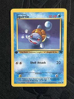 Pokemon TCG Squirtle 68/82 1st Edition Team Rocket (English) - NM - Image 3