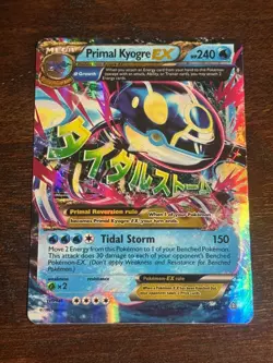 Pokemon TCG Primal Kyogre EX Full Art Holo Card Ultra Rare 55/160 - Image 1