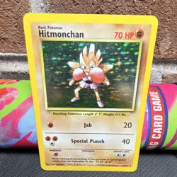 Pokemon Hitmonchan Holo Rare Base Set 7/102 Wizards of the Coast 1999 English - Image 1