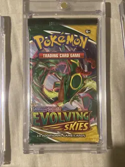 Pokemon Evolving Skies Slabbed Booster 4x Pack Art Set Umbreon Rayquaza Sylveon - Image 4