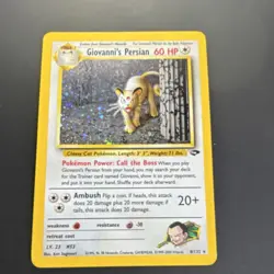 Pokemon TCG Giovanni's Persian 8/132 Gym Challenge Holo Rare 60 HP English - Image 1