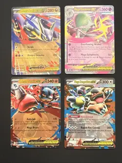 Pokemon Mega EX Lot: M Lucario M Kangaskhan M Gardevoir M Latias Holo NM Bundle - Image 1