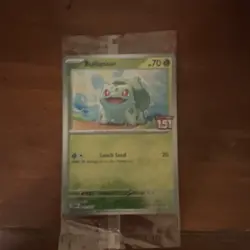 Pokemon Bulbasaur Miscellaneous Cards & Products 001/165 Promo Reverse Holo - Image 1