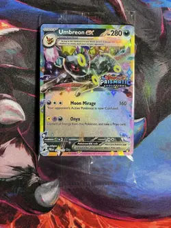 Pokemon Umbreon ex Prismatic 060/131 Promo Stamped Holo 280 HP (sealed) - Image 1
