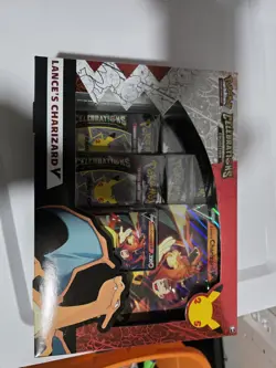 Sealed Pokemon 25th Anniversary Celebrations Lance's Charizard V Collection - Image 1
