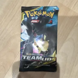 Pokemon TCG Sun & Moon Team Up Booster Pack 10 Cards Pikachu/Zekrom art English - Image 1