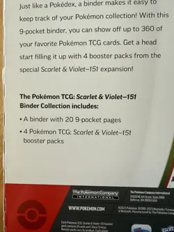 Pokemon TCG: Scarlet & Violet - 151 Binder Collection 4 Packs New Factory Sealed - Image 3
