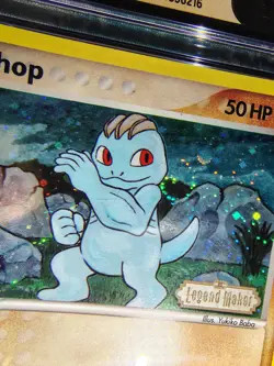 Machop 57/92 EX Legend Maker Reverse Holo Stamped CGC Pristine 10 Pokemon Swirl - Image 2