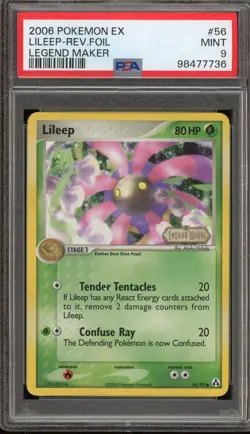 Pokemon Lileep EX Legend Maker Reverse Holo #56 PSA 9 Mint - Image 1