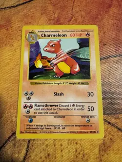 Shadowless Charmeleon Base Set 24/102 | WOTC Vintage Pokemon - Image 1
