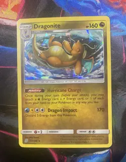 Pokemon TCG Dragonite Cracked Ice Holo 151/236 Sun and Moon Unified Minds - Image 1
