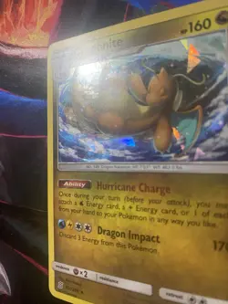 Pokemon TCG Dragonite Cracked Ice Holo 151/236 Sun and Moon Unified Minds - Image 2
