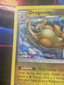 Pokemon TCG Dragonite Cracked Ice Holo 151/236 Sun and Moon Unified Minds - Image 3
