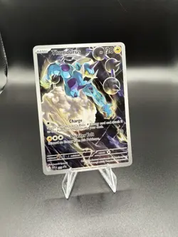 Pokemon Sealed Thundurus Promo Black Star SV Scarlet Violet Promo Card Rare 209 - Image 1