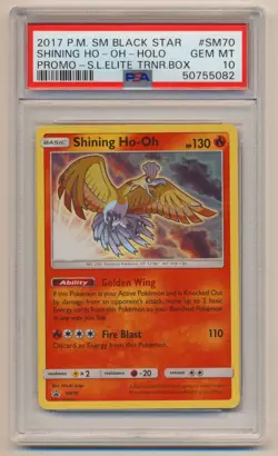 PSA 10 Pokemon Black Star Promo Holo Shining Ho-Oh #SM70 GEM MINT Condition!! - Image 1