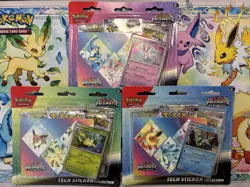 Pokemon TCG Prismatic Evolutions Tech Sticker Collection Set Lot Of 3 Sealed New - Image 1