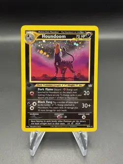 Houndoom - 1st Edition Holo - 8/64 Neo Revelation - Pokemon TCG - 2001 - Image 1