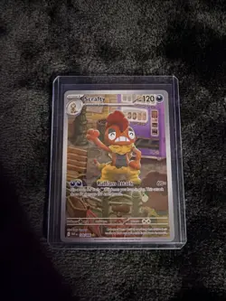 Pokemon TCG Scrafty Card 139/086 White Flare Illustration Rare English - Image 1
