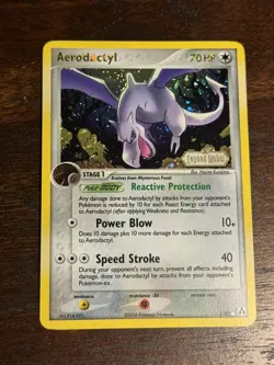 Pokemon TCG Aerodactyl 1/92 Reverse Holo STAMP Rare Legend Maker NEAR MINT - Image 1