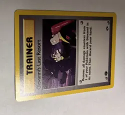 LP Pokemon Vintage Gym Challenge Giovanni's Last Resort 1st Edition 105/132 Rare - Image 4