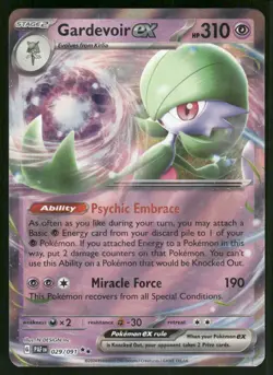 Gardevoir ex - 029/091 Double Rare Holo NM Pokemon SV: Paldean Fates - Image 1