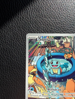 Pokemon Squirtle 148/142 Stellar Crown Illustration Rare Holo - Image 5