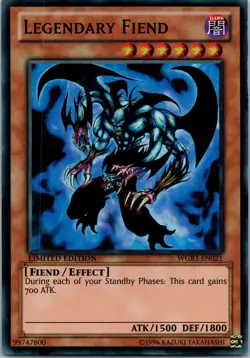 Yugioh Legendary Fiend WGRT-EN021 Limited Edition Super Rare NM - Image 1