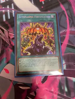 YUGIOH - ECTOPLASMIC FORTIFICATION - SECRET RARE - NM - 1ST ED - MZMU - Image 1