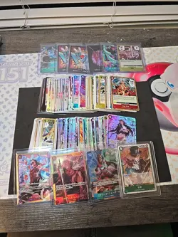 English & JP One Piece Anime Card Lot Of 127 - Read Description - Image 1