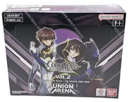 Bandai TCG Union Arena: Code Geass Volume 2 Factory Sealed 16 Pack Booster Box - Image 2