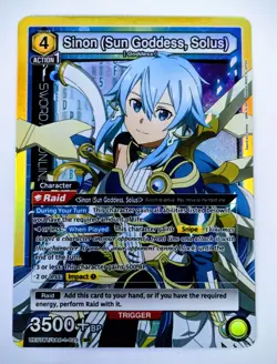Sinon (Sun Goddess, Solus) (025) (SR*) - UE07BT: Sword Art Online - Union Arena - Image 1