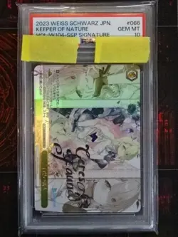 Weiss Schwarz Hololive Ceres Fauna Trading Card HOL/W104-066SSP Signed PSA 10 - Image 1