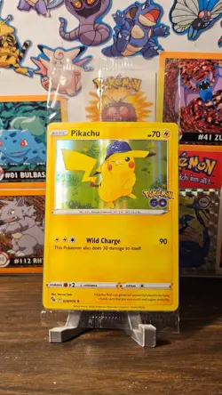 2022 Pokemon GO Pikachu Holo Promo Card 028/078 New Sealed - Image 1
