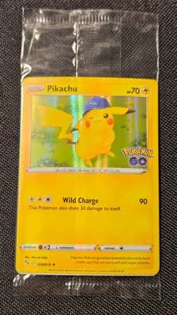 2022 Pokemon GO Pikachu Holo Promo Card 028/078 New Sealed - Image 2
