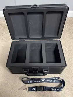 Vaulted Display Vault Card Case 3 Rows for Trading Cards with Key - Image 2