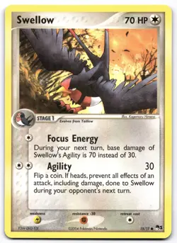 Swellow 015/017 POP Series 1 Pokemon Card Vintage | LP - Image 1