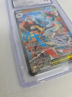 CGC 10 Mega Lucario ex 179/132 Holo SIR Mega Evolution Pokemon Card - Image 3