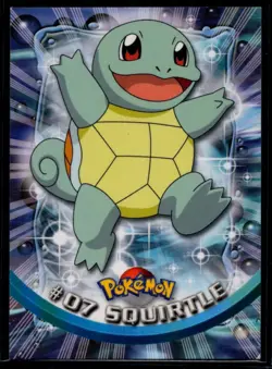 Squirtle #07 1999 Topps TV Non Holo Pokemon Card NM/LP - Image 1