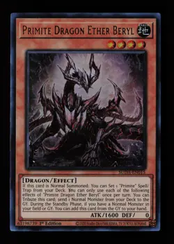 Primite Dragon Ether Beryl SUDA-EN015 Ultra Rare Supreme Darkness Yu-Gi-Oh Card - Image 1