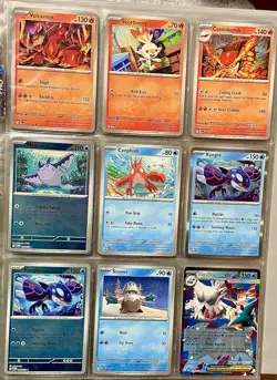 Pokemon TCG - Mega Evolution Binder Lot - Reverse Holo, Ex, Promo - 81 NM Cards - Image 5