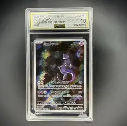 Pokemon TCG Mewtwo Secret Art Rare Holo Sv2a Card 151 183 Japanese AGS 10 - Image 1