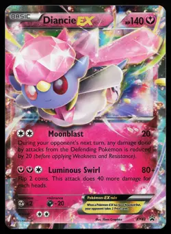 Diancie EX XY43 Holo Black Star Promo Pokemon Card - Image 1