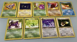 Pokemon TCG - Vintage Team Rocket Bulk - 9 Total Cards, 4 First Edition Cards - Image 1
