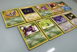 Pokemon TCG - Vintage Team Rocket Bulk - 9 Total Cards, 4 First Edition Cards - Image 2