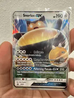 Pokemon Snorlax GX SM05 Promo Holo 2016 Sun & Moon Ultra Rare Collectible Card - Image 1