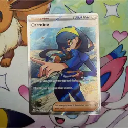 Pokemon TCG Carmine Trainer Full Art Ultra Rare Holo Sv06 204/167 Card - Image 1