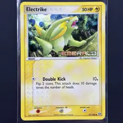 Electrike 47/106 EX Emerald Reverse Holo Common Pokemon Card TCG 2005 Stamped 47 - Image 1