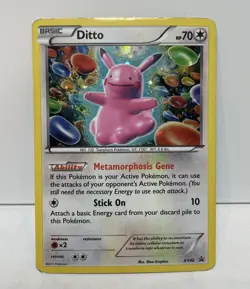 Pokemon TCG Card- Ditto 2015 XY Black Star Promo #XY40 Rare Holo English (HP) - Image 1