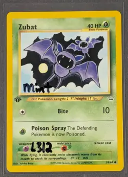 Zubat 59/64 Neo Revelation 1st Edition Wotc Pokemon TCG Common Card Mint - Image 1